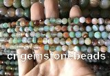 CAA2264 15.5 inches 6mm faceted round banded agate beads