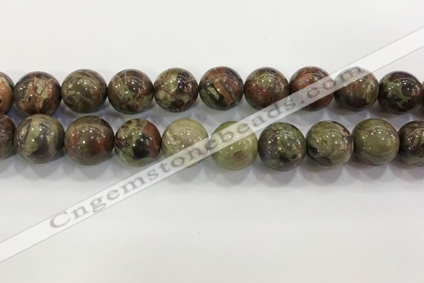 CAA3705 15.5 inches 18mm round rainforest agate beads wholesale