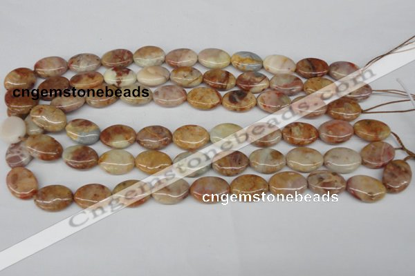 CAG1093 15.5 inches 13*18mm oval Morocco agate beads wholesale