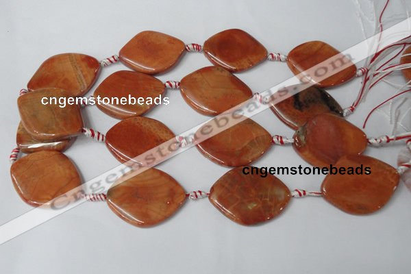 CAG1586 15.5 inches 28*38mm marquise fire crackle agate beads