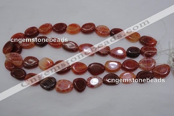 CAG4230 15.5 inches 12*16mm - 14*19mm freeform natural fire agate beads