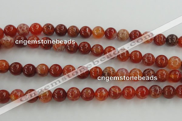 CAG5563 15.5 inches 10mm round natural fire agate beads wholesale