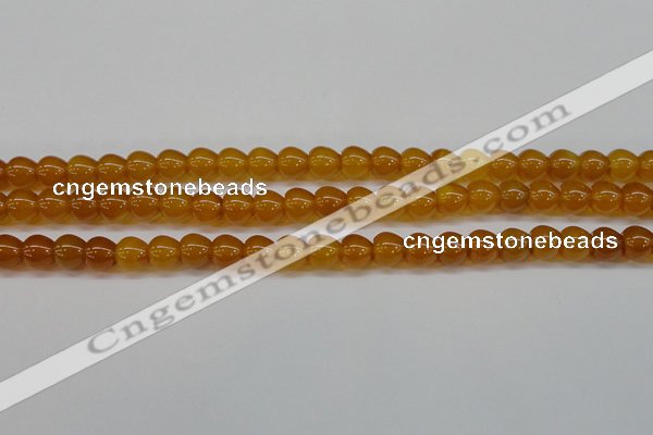 CAG7114 15.5 inches 9*10mm apple-shaped yellow agate gemstone beads