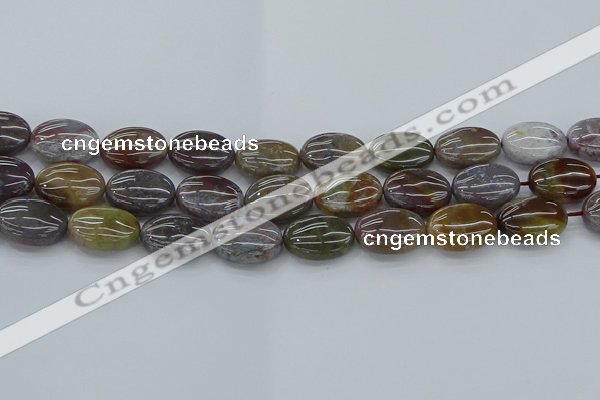 CAG9742 15.5 inches 13*18mm oval Indian agate beads wholesale