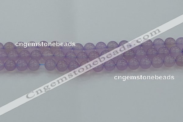 CBC432 15.5 inches 10mm round purple chalcedony beads wholesale