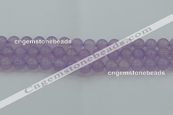 CBC433 15.5 inches 12mm round purple chalcedony beads wholesale