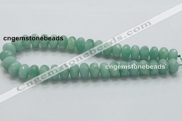 CBJ04 15.5 inches 10*16mm faceted rondelle jade beads wholesale