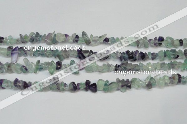 CCH216 34 inches 5*8mm fluorite chips gemstone beads wholesale