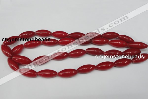 CCN131 15.5 inches 10*25mm rice candy jade beads wholesale