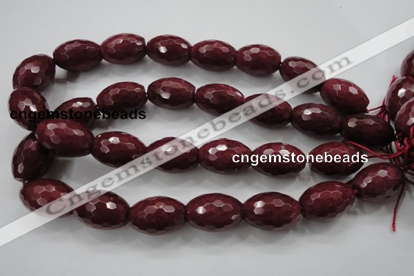 CCN1467 15.5 inches 18*25mm faceted rice candy jade beads wholesale