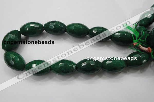 CCN1488 15.5 inches 20*30mm faceted rice candy jade beads wholesale