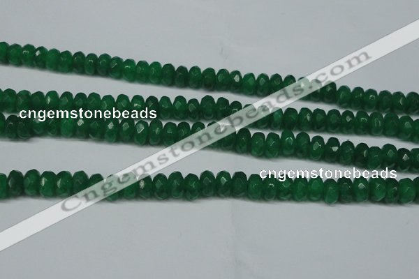 CCN2864 15.5 inches 4*6mm faceted rondelle candy jade beads