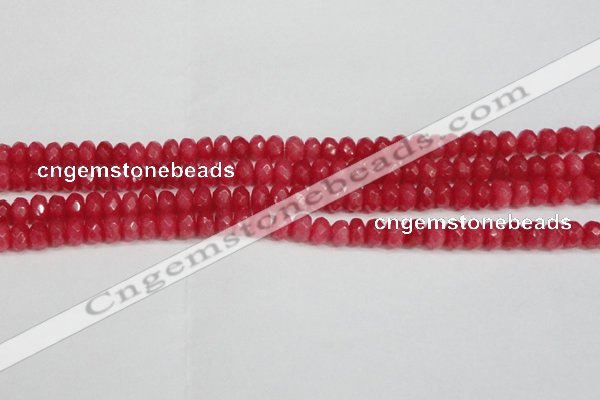 CCN4157 15.5 inches 5*8mm faceted rondelle candy jade beads