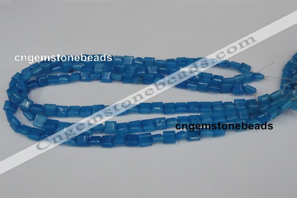 CCN591 15.5 inches 8*8mm square candy jade beads wholesale