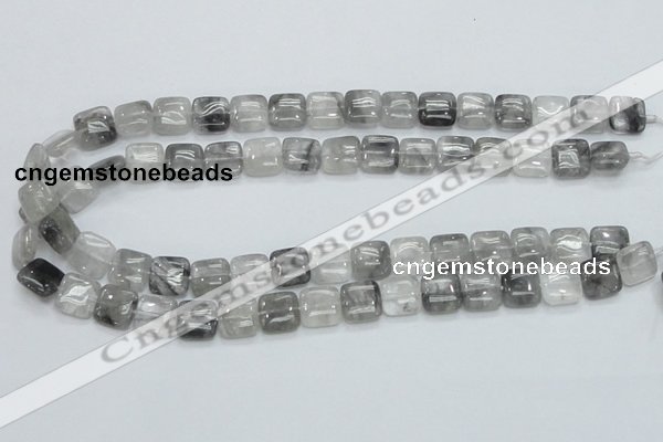 CCQ194 15.5 inches 12*12mm square cloudy quartz beads wholesale