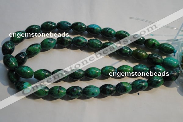 CCS633 15.5 inches 13*18mm rice dyed chrysocolla gemstone beads