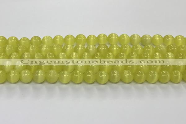 CCT1438 15 inches 8mm, 10mm, 12mm round cats eye beads