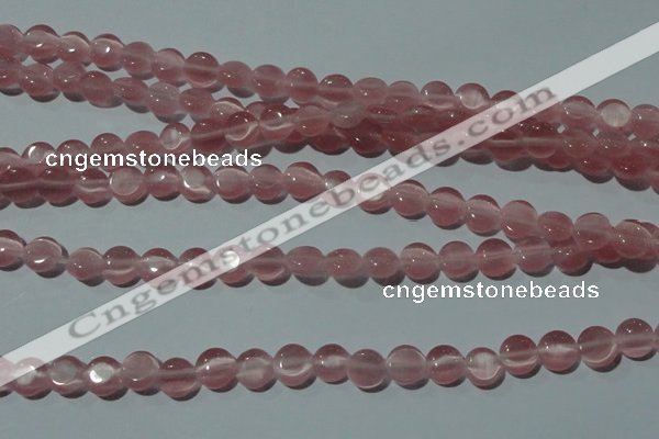 CCT452 15 inches 6mm flat round cats eye beads wholesale