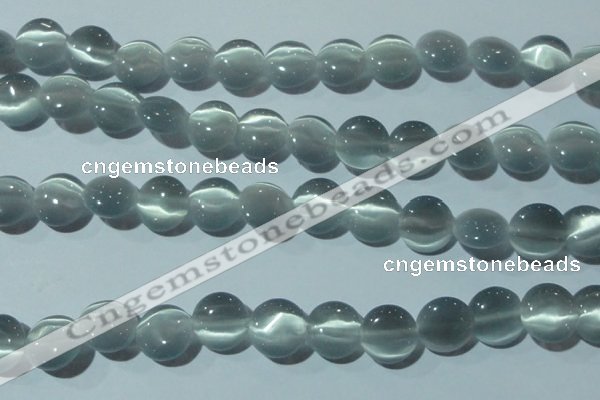 CCT511 15 inches 10mm flat round cats eye beads wholesale