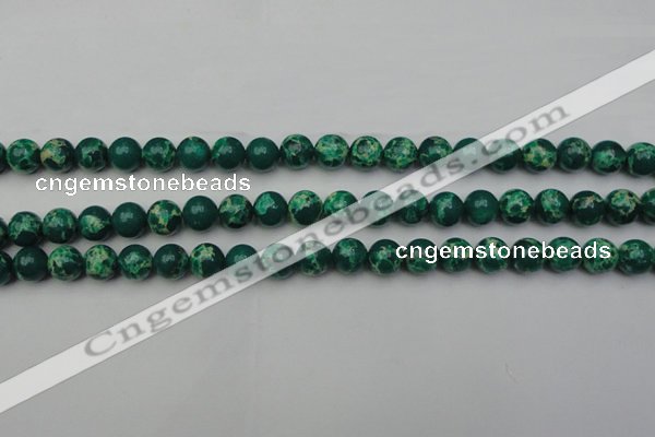 CDE2079 15.5 inches 8mm round dyed sea sediment jasper beads