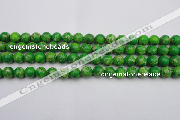 CDE2223 15.5 inches 10mm round dyed sea sediment jasper beads