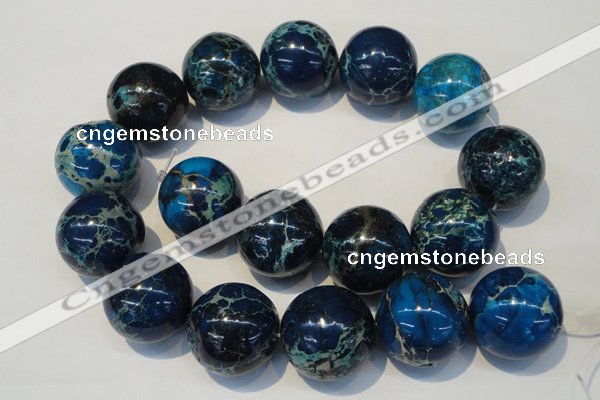 CDE224 15.5 inches 24mm round dyed sea sediment jasper beads