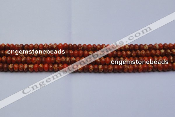 CDE2601 15.5 inches 7*10mm rondelle dyed sea sediment jasper beads