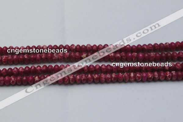 CDE2626 15.5 inches 8*12mm rondelle dyed sea sediment jasper beads