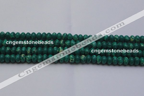 CDE2677 15.5 inches 13*18mm rondelle dyed sea sediment jasper beads