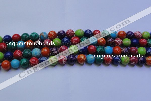 CDE2692 15.5 inches 12mm round dyed sea sediment jasper beads