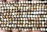 CDE3000 15 inches 4mm round sea sediment jasper beads wholesale