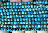 CDE3003 15 inches 4mm round sea sediment jasper beads wholesale