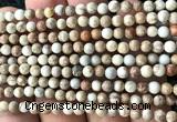 CDE3030 15 inches 4mm round sea sediment jasper beads wholesale