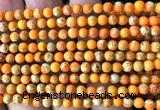 CDE3031 15 inches 4mm round sea sediment jasper beads wholesale