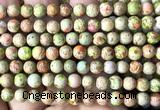 CDE3125 15 inches 6mm round sea sediment jasper beads wholesale