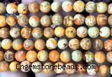 CDE3230 15 inches 8mm round sea sediment jasper beads wholesale