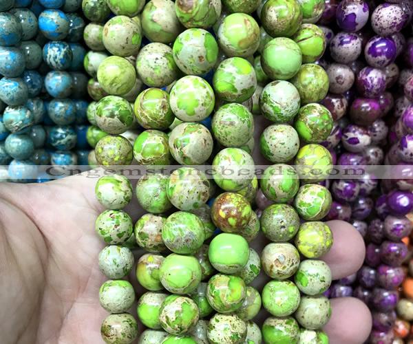 CDE3314 15 inches 10mm round sea sediment jasper beads wholesale