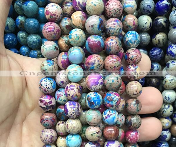 CDE3318 15 inches 10mm round sea sediment jasper beads wholesale