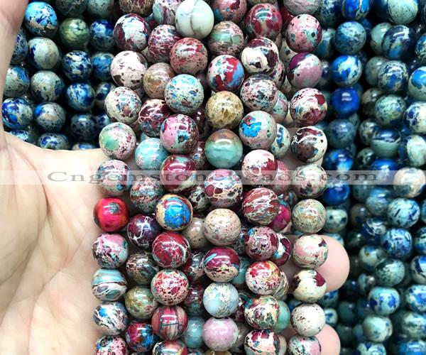 CDE3319 15 inches 10mm round sea sediment jasper beads wholesale