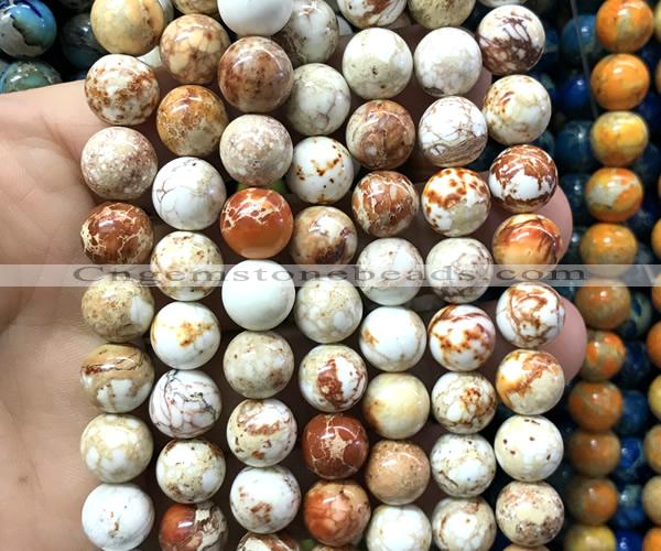 CDE3340 15 inches 10mm round sea sediment jasper beads wholesale