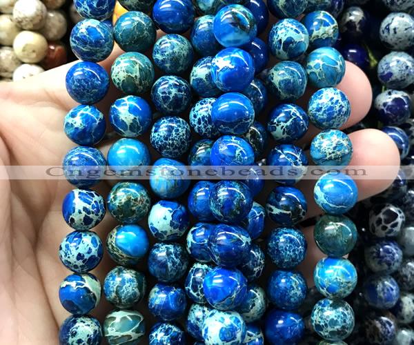 CDE3343 15 inches 10mm round sea sediment jasper beads wholesale