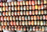 CDE3551 15 inches 5*8mm rondelle sea sediment jasper beads