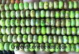 CDE3555 15 inches 5*8mm rondelle sea sediment jasper beads