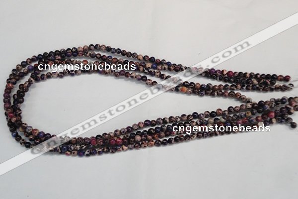 CDE360 15.5 inches 4mm round dyed sea sediment jasper beads