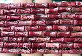 CDE3752 15 inches 5*12mm bamboo sea sediment jasper beads