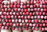 CDE3806 15 inches 6mm round red sea sediment jasper beads