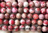 CDE3808 15 inches 10mm round red sea sediment jasper beads