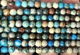 CDE3811 15 inches 6mm round blue sea sediment jasper beads