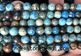 CDE3813 15 inches 8mm round blue sea sediment jasper beads