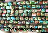 CDE3924 15 inches 5*7mm nuggets rainbow sea sediment jasper beads